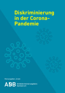 Deckblatt der Broschüre "Diskriminierung in der Corona-Pandemie"